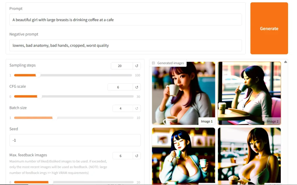 女性イメージ作成